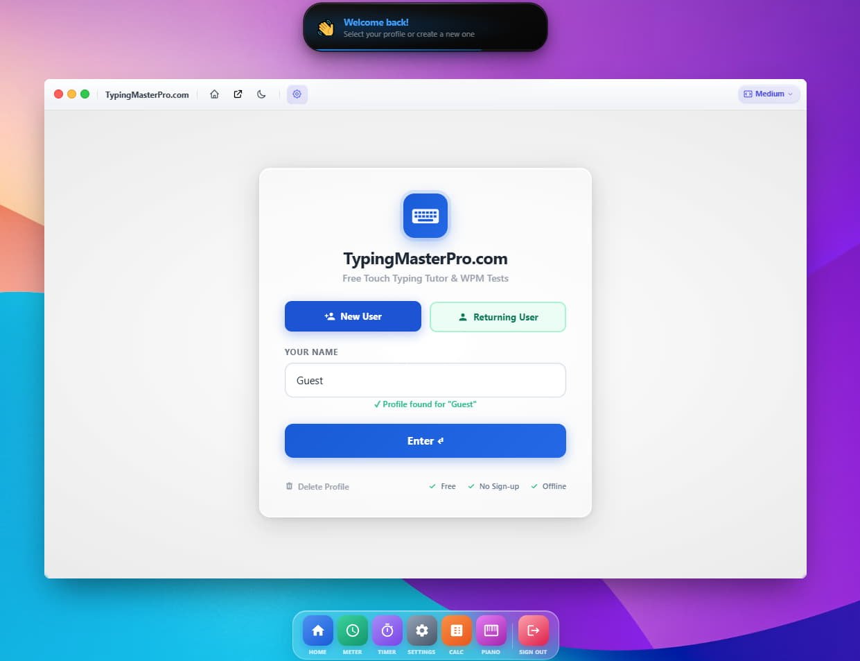 TypingMasterPro Slide 5