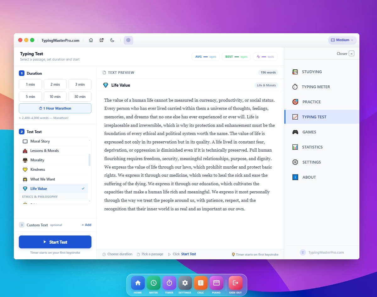TypingMasterPro Slide 2