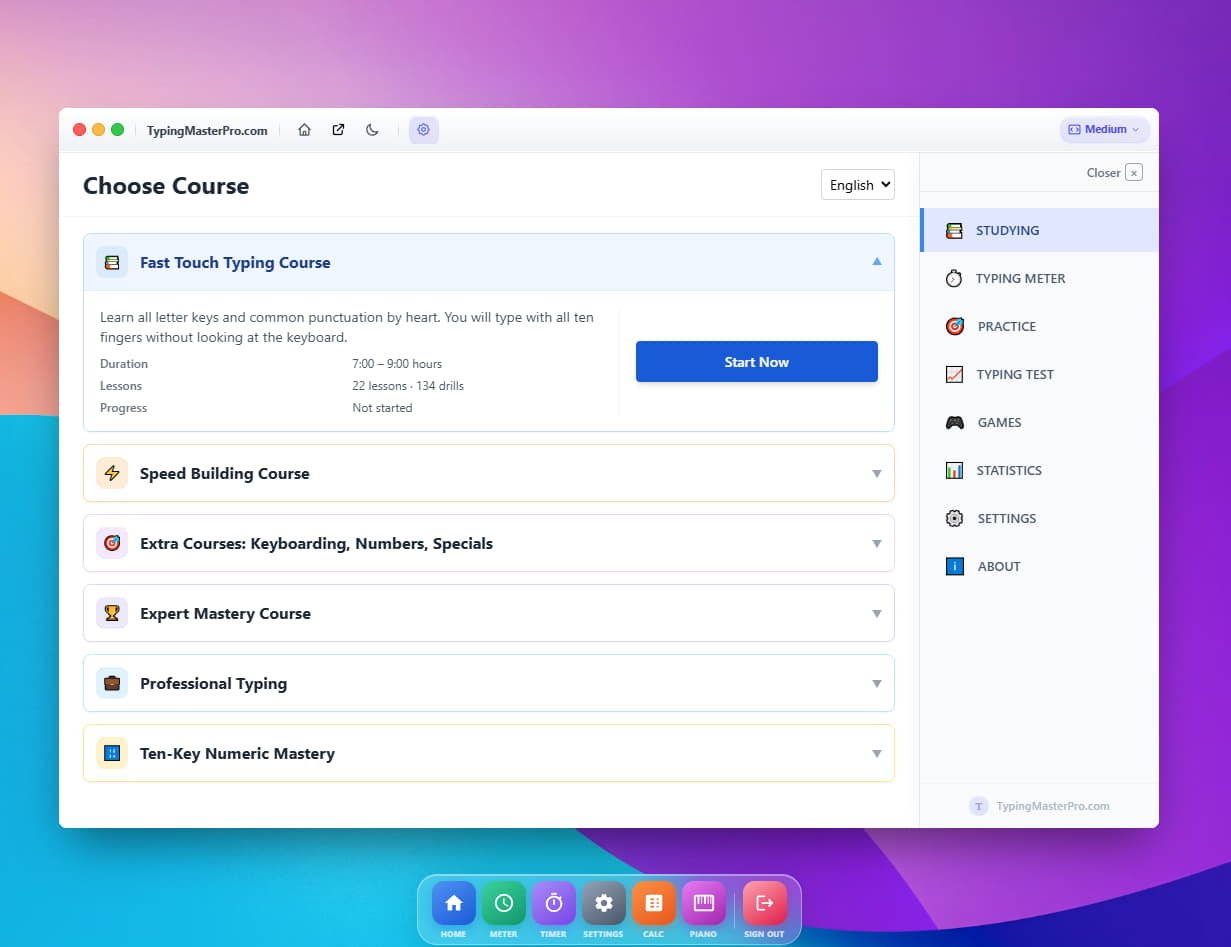 TypingMasterPro Slide 3