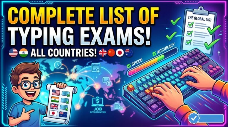 Complete List of Typing Test Exams in All Countries