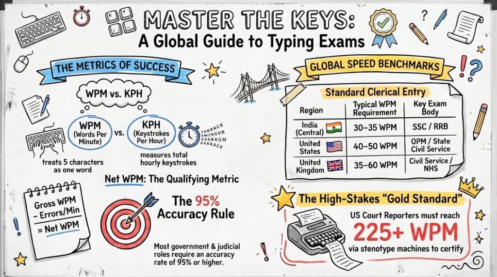 Complete List of Typing Test Exams in All Countries