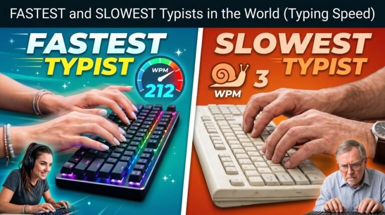 Fastest and Slowest Typists in the World (Typing Speed) 1 Fastest and Slowest Typists in the World (Typing Speed)