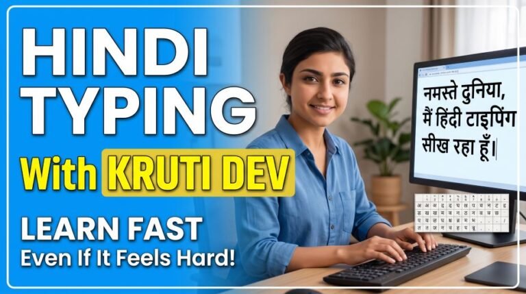 How to Learn Hindi Typing Fast with Kruti Dev (Even If It Feels Hard)