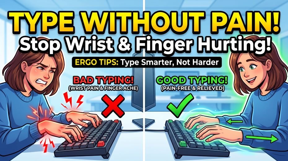 How to Type Without Hurting Yourself? Finger and Wrist Pain 3 How to Type Without Hurting Yourself Finger and Wrist Pain