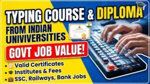 Typing Course and Diploma from Universities in India Complete Guide to Certificates, Institutes, Fees and Government Job Value