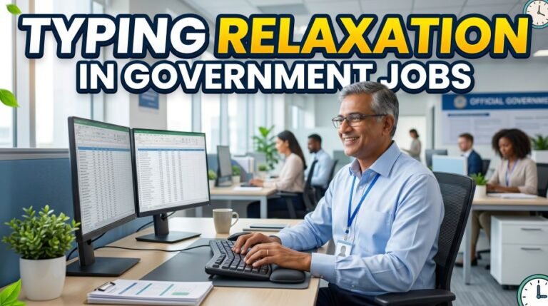 Typing Relaxation in Government Jobs (SC,ST,OBC,PwD,Women) 6 Typing Relaxation in Government Jobs Complete Guide for All Categories -SCST, OBC, PwD, Women, Ex-Servicemen