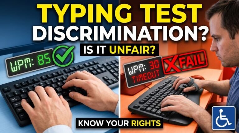 Typing Test Disability Discrimination (Solution) 5 Typing Test Disability Discrimination (Solution)