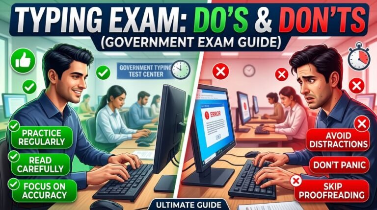 Do's and Don'ts During a Government Typing Exam (Guide) 3 Do's and Don'ts During a Government Typing Exam (Guide)