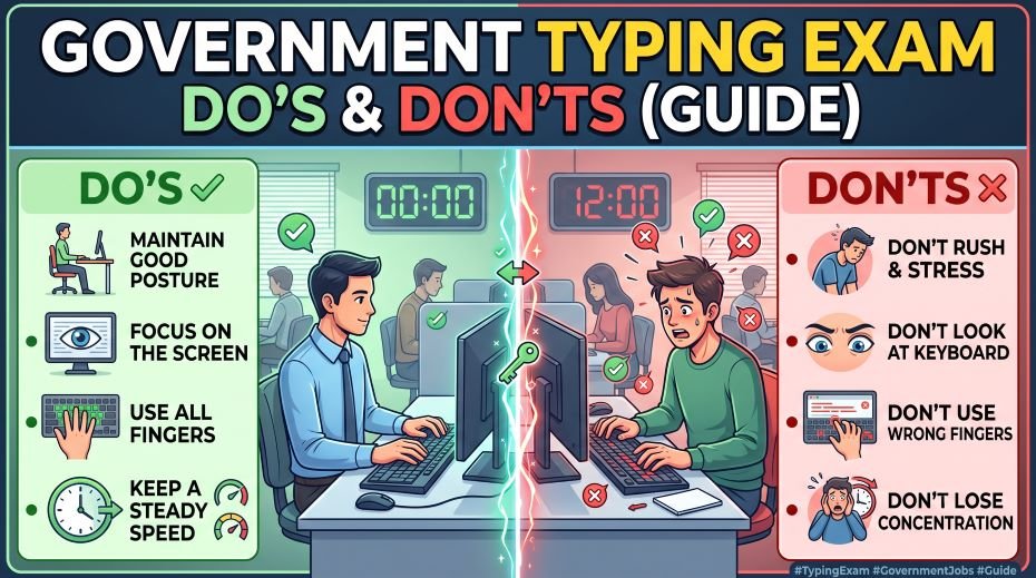 Do's and Don'ts During a Government Typing Exam (Guide) 3 Do's and Don'ts During a Government Typing Exam (Guide)