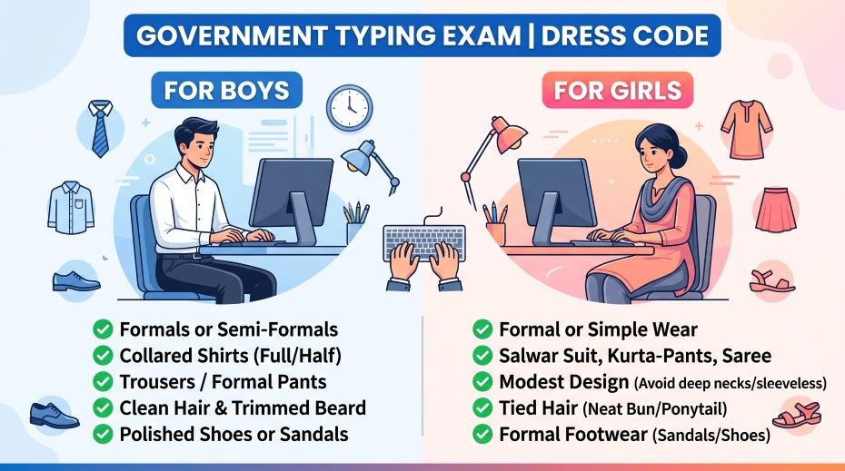 Dress Code for Government Typing Exam for Boys and Girls