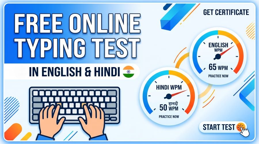 Free Online Typing Test in English and Hindi (HTML, CSS, JS) 3 Free Online Typing Test in English and Hindi