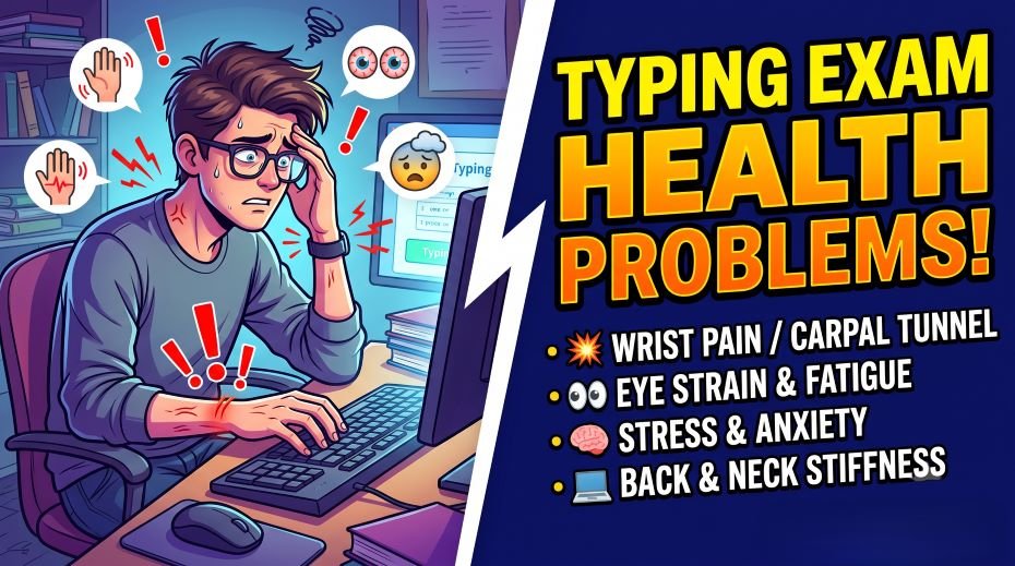 Health Problems Aspirants Face Before Typing Exams