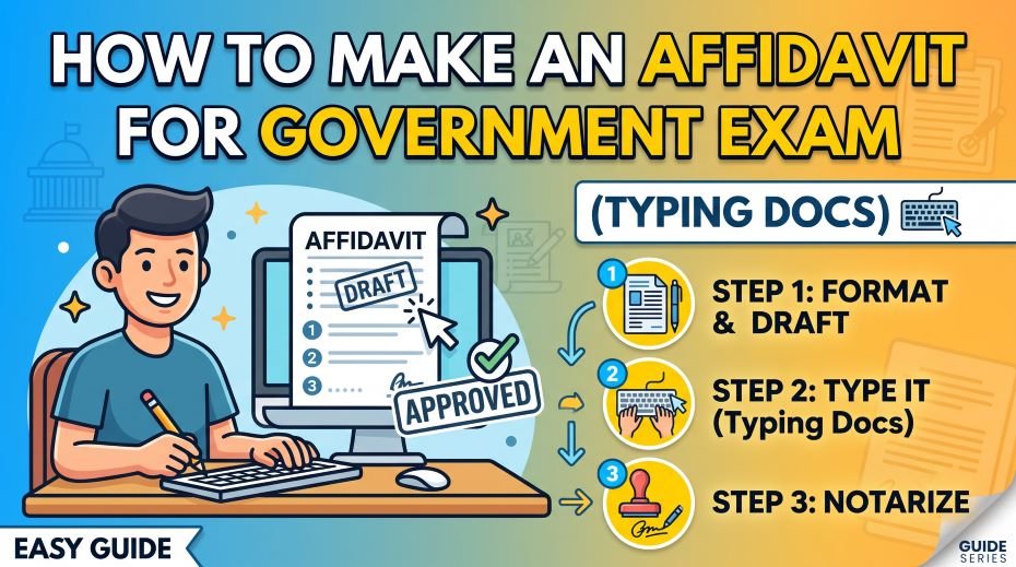 How to Make an Affidavit for Government Exam (Typing Docs)