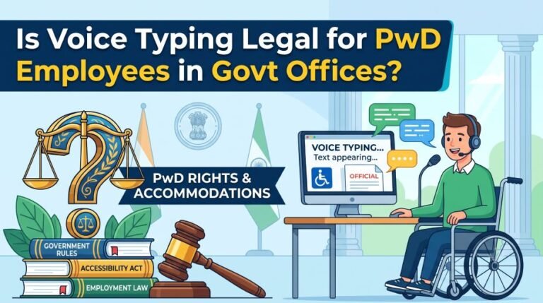 Is Voice Typing Legal for PwD Employees in Govt Offices? 6 Is Voice Typing Legal for PwD Employees in Govt Offices