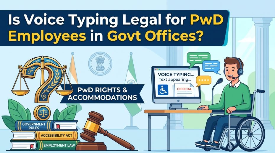 Is Voice Typing Legal for PwD Employees in Govt Offices