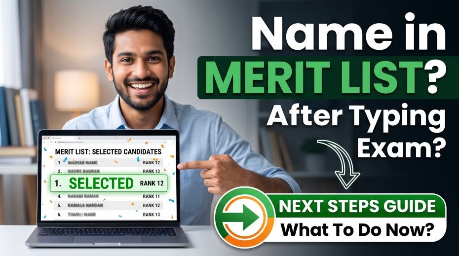 Name in Merit List After Typing Exam? Next Steps Guide