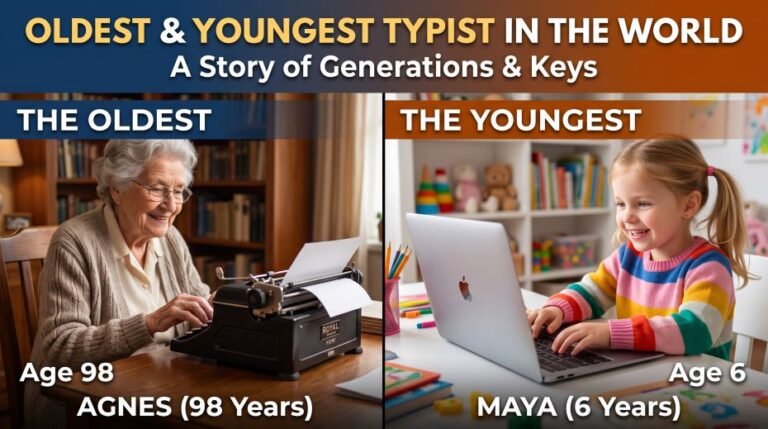 Typing Master Pro 9 Oldest and Youngest Typist in the World