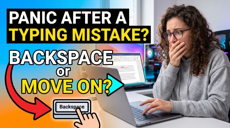Panic After a Typing Mistake? Backspace or Move On 3 Panic After a Typing Mistake Backspace or Move On
