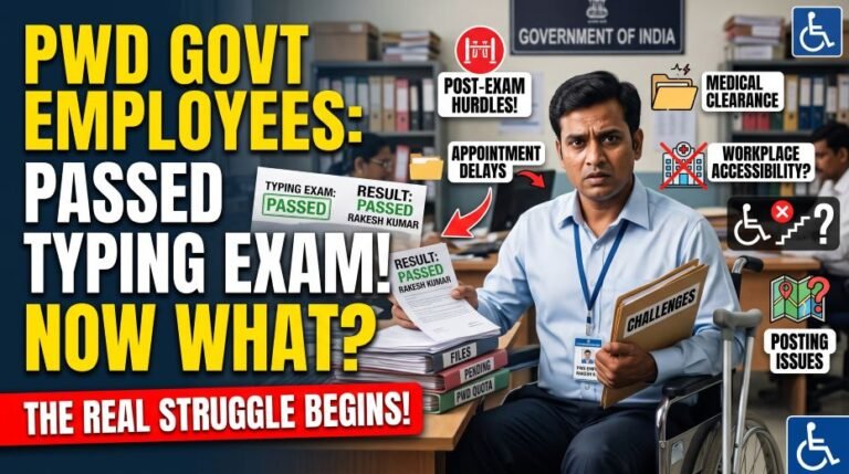 PwD Govt Employees Challenges After Typing Exam 5 PwD Govt Employees Challenges After Typing Exam