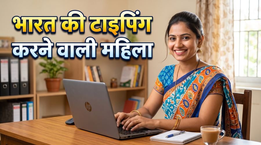 Typing Woman of India (भारत की टाइपिंग करने वाली महिला)