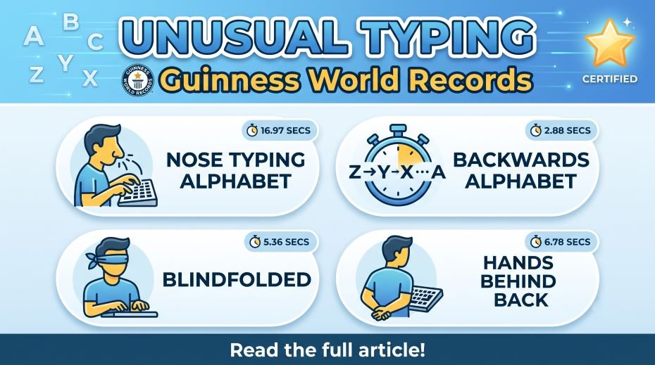 Unusual Typing Guinness Records