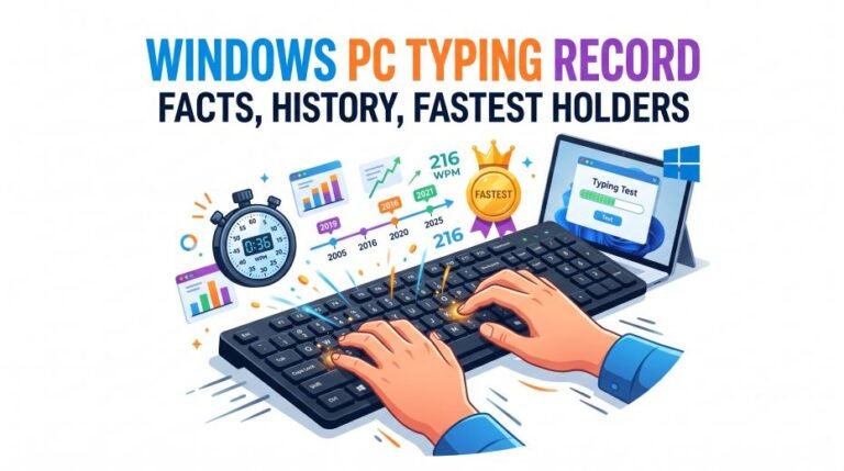 Typing Master Pro 6 Windows PC Typing Record Facts, History & Fastest Holders