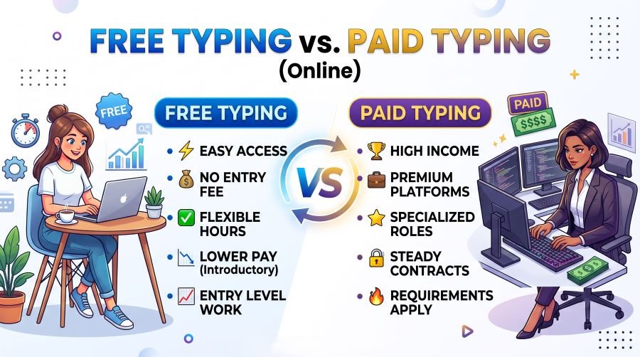 Free Typing vs Paid Typing (Online) 2 Free Typing vs Paid Typing (Online)