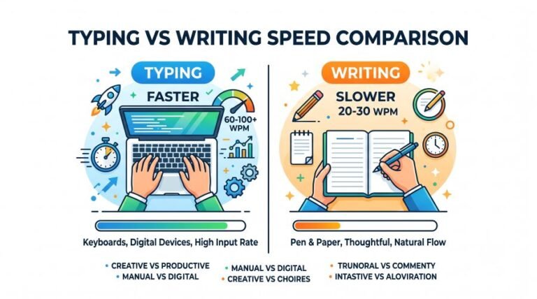 Typing vs Writing Speed Comparison