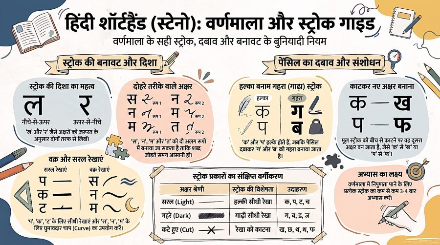 Hindi Shorthand (वर्णमाला का अभ्यास और बारीकियां) - Lec 2 3 Hindi Shorthand (वर्णमाला का अभ्यास और बारीकियां) - Lec 2