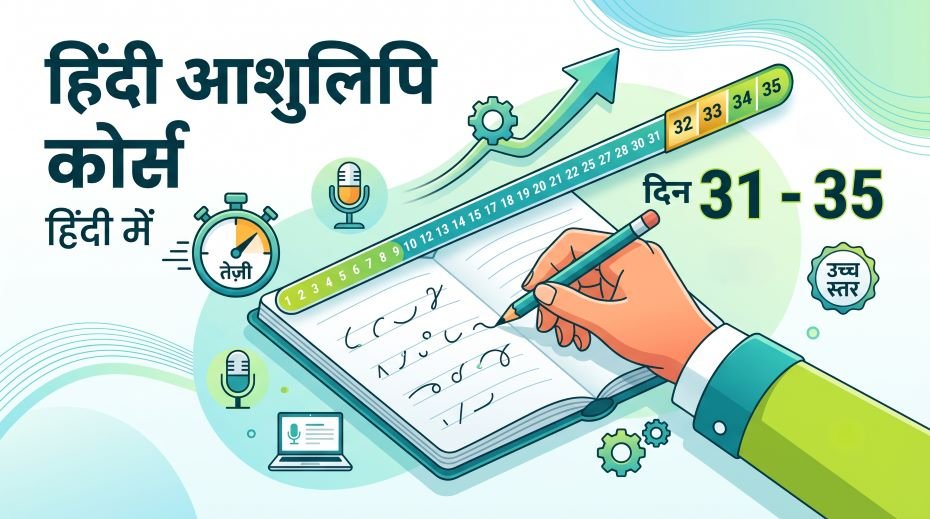 Hindi Shorthand Stenography Course in Hindi (Day 31 - 35) 3 Hindi Shorthand Stenography Course in Hindi (Day 31 - 35)