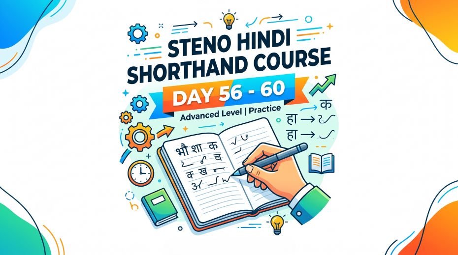Steno Hindi Shorthand Course (Day 56 - 60)