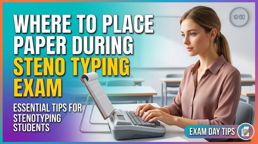 Where to Place Paper During Steno Typing Exam? 5 Where to Place Paper During Steno Typing Exam